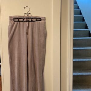 H&M light purple velour sweatpants